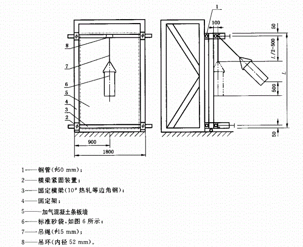 加氣混凝土條板墻防撞擊性能